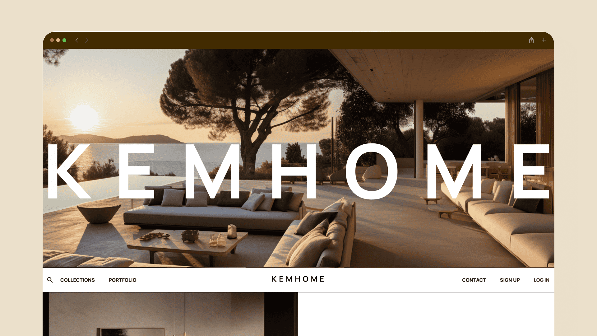 KEMHOME furniture website overview