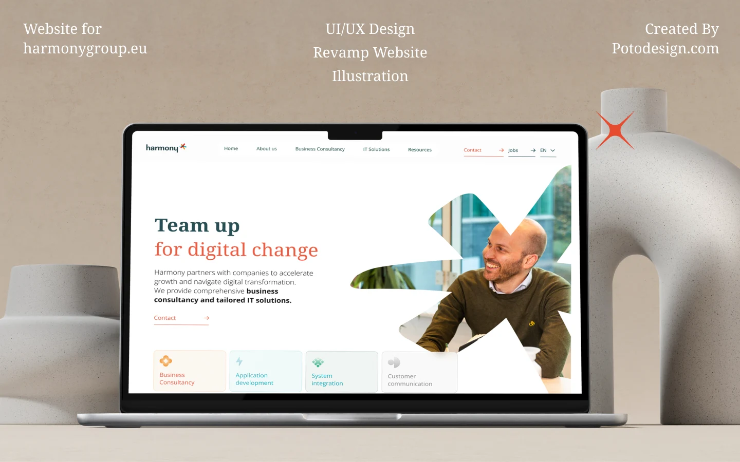 Harmonygroup.eu — project cover from Alvin’s current portfolio